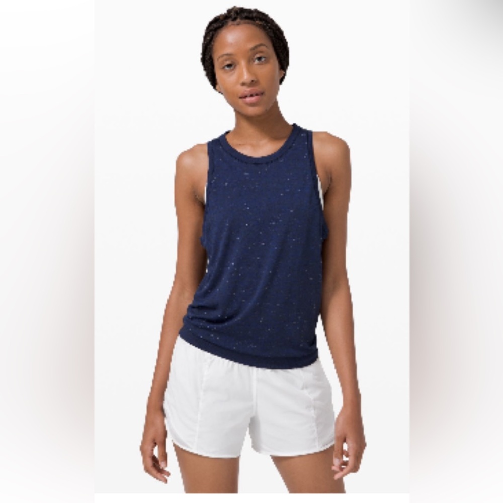 Lululemon Swiftly Relaxed Tank Top. Size 12. Cosmic Shift Hyper Blue/Black.